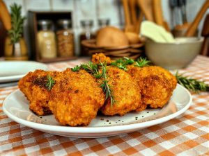 Frango Frito Crocante Low Carb com Ervas