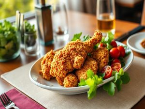 Frango Frito Crocante Low Carb à Brasileira