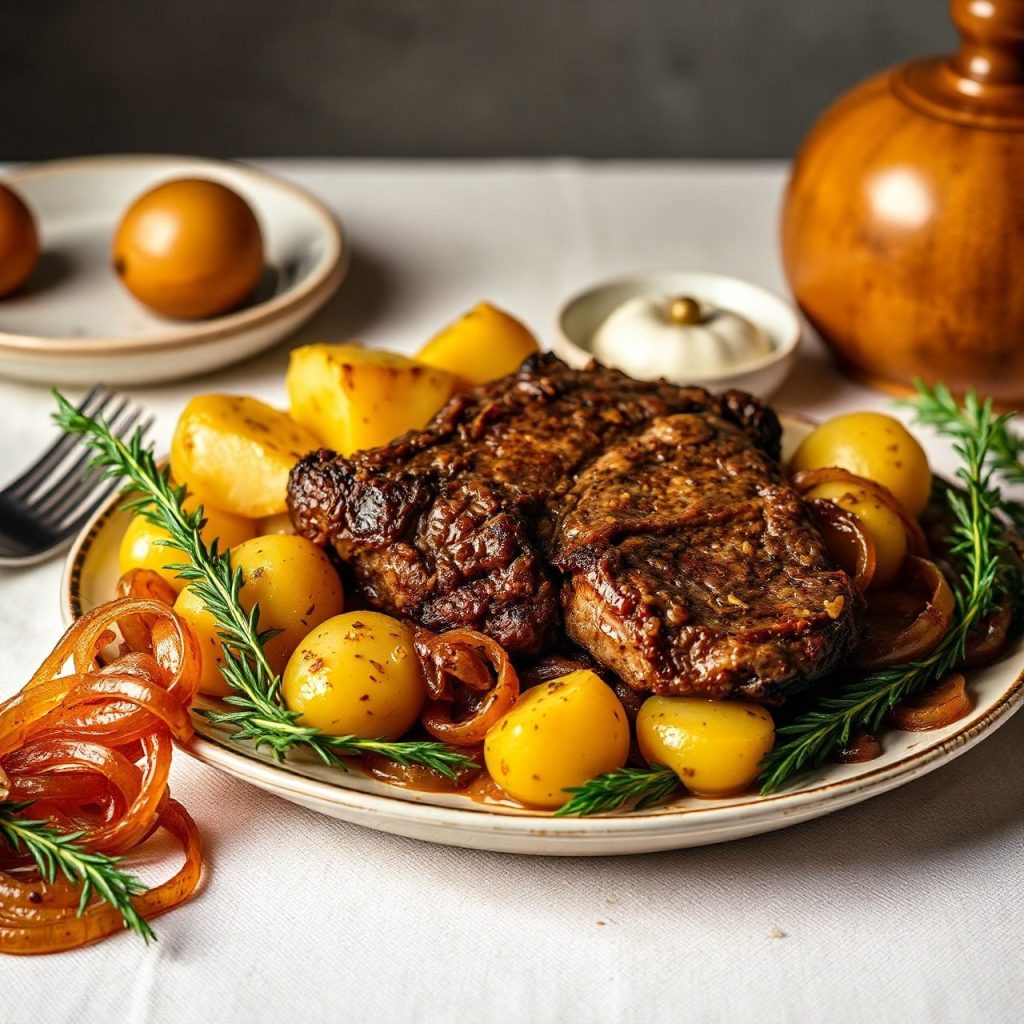 Descubra a Deliciosa Carne de Panela com Batata e Cebola