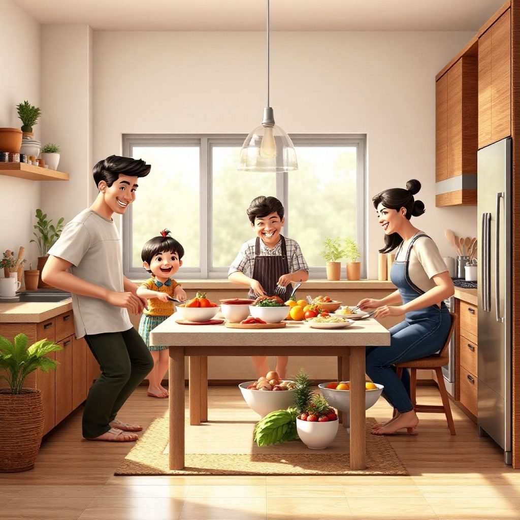 Cozinha para Família: Dicas e Receitas para Unir Sabores