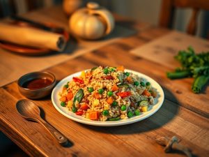 Arroz Carreteiro Low Carb com Legumes