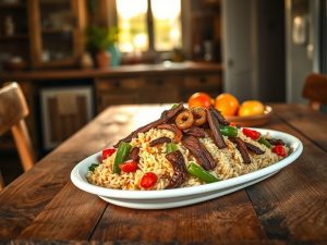 Arroz Carreteiro Low Carb com Carne Seca