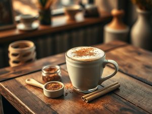 Capuccino Low Carb com Toque de Canela