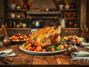 Frango Assado ao Sabor da Terra