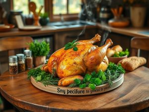 Frango Assado ao Perfume de Ervas Brasileiras