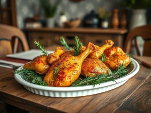 Frango a Passarinho Integral com Ervas Aromáticas