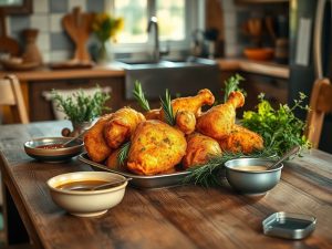 Frango a Passarinho Integral com Ervas