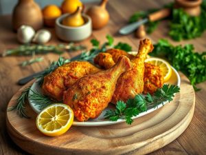 Frango a Passarinho Integral com Ervas