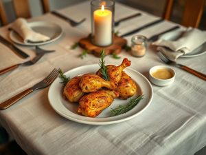 Frango a Passarinho Integral com Ervas Aromáticas