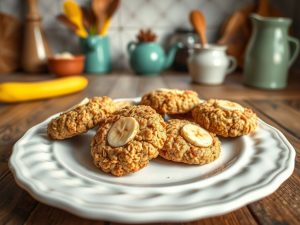 Cookie Saudável de Banana com Aveia
