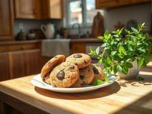 Cookie Saudável de Amêndoas e Chocolate