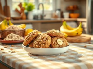 Cookie Energético de Aveia e Banana