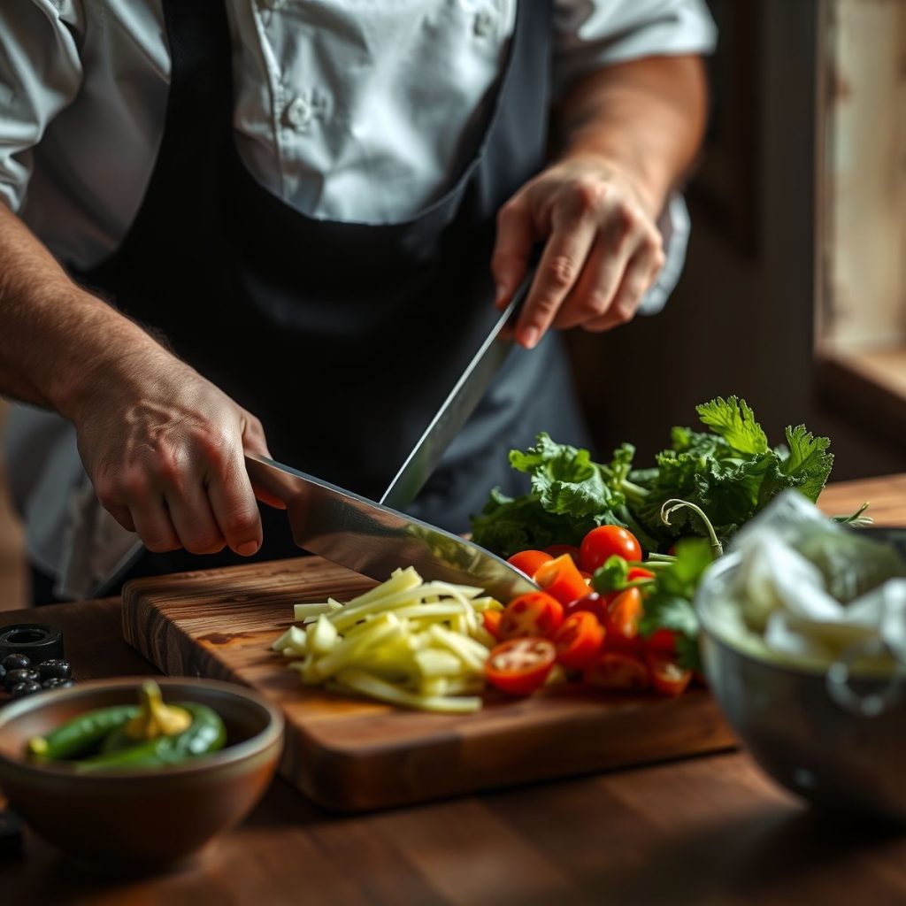 Corte de legumes: Aprenda as técnicas essenciais para cozinhar